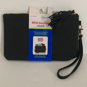 Conair Travel Smart Black Unisex RFID Blocking Clutch